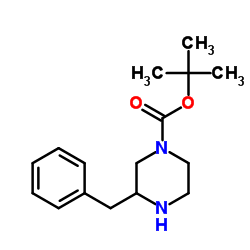 (R)-1-BOC-3-BENZYLPIPERAZINE structure