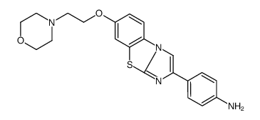 2-(4-AMINOPHENYL)-7-(2-MORPHOLIN-4-YL-ETHOXY)IMIDAZO[2,1-B]-[1,3]BENZOTHIAZOLE structure