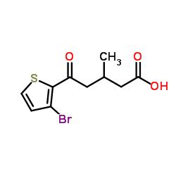 5-(3-Bromo-2-thienyl)-3-methyl-5-oxopentanoic acid Structure