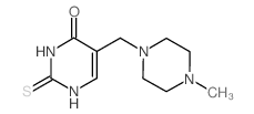 5-[(4-methylpiperazin-1-yl)methyl]-2-sulfanylidene-1H-pyrimidin-4-one Structure