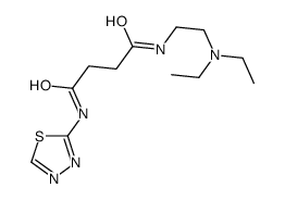 N-[2-(diethylamino)ethyl]-N'-(1,3,4-thiadiazol-2-yl)butanediamide结构式