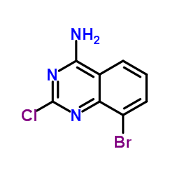 8-Bromo-2-chloro-4-quinazolinamine Structure