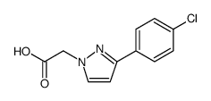 1H-Pyrazole-1-acetic acid, 3-(4-chlorophenyl) Structure