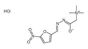 trimethyl-[2-[(2E)-2-[(5-nitrofuran-2-yl)methylidene]hydrazinyl]-2-oxoethyl]azanium,chloride结构式