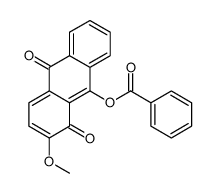 (2-methoxy-1,10-dioxoanthracen-9-yl) benzoate结构式