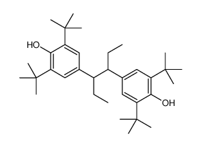 2,6-ditert-butyl-4-[4-(3,5-ditert-butyl-4-hydroxyphenyl)hexan-3-yl]phenol Structure