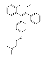 N,N-dimethyl-2-[4-[1-(2-methylphenyl)-2-phenylbut-1-enyl]phenoxy]ethanamine Structure