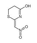 (2E)-2-(nitromethylidene)-1,3-thiazinan-4-one结构式