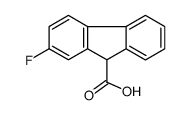 2-fluoro-9H-fluorene-9-carboxylic acid Structure