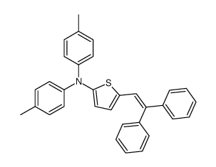 5-(2,2-diphenylethenyl)-N,N-bis(4-methylphenyl)thiophen-2-amine Structure