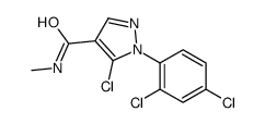 5-chloro-1-(2,4-dichlorophenyl)-N-methylpyrazole-4-carboxamide Structure