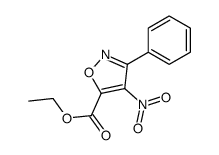ethyl 4-nitro-3-phenyl-1,2-oxazole-5-carboxylate结构式