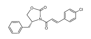 (4R)-4-benzyl-3-[(2E)-3-(4-chlorophenyl)prop-2-enoyl]-1,3-oxazolidin-2-one Structure