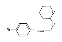 1-(4-bromophenyl)-3-tetrahydro-2H-2-pyranyloxy-1-propyne Structure