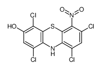 1,4,7,9-tetrachloro-6-nitro-phenothiazin-3-ol Structure
