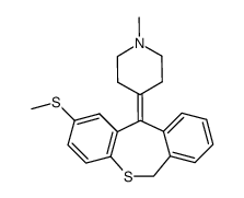 1-methyl-4-(2-methylsulfanyl-6H-dibenzo[b,e]thiepin-11-ylidene)-piperidine结构式