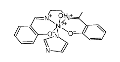 Ni((o-hydroxybenzaldehyde)(2-hydroxyacetophenone)ethylenediamine-2H)(H2O)(imidazole) Structure