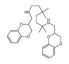 1-N,6-N-bis(2,3-dihydro-1,4-benzodioxin-3-ylmethyl)-3,3,6-trimethylheptane-1,6-diamine Structure
