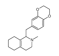 1-(2,3-dihydro-benzo[1,4]dioxin-6-ylmethyl)-2-methyl-1,2,3,4,5,6,7,8-octahydro-isoquinoline结构式