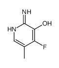 2-氨基-4-氟-3-羟基-5-甲基吡啶结构式