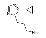 3-(5-cyclopropyl-1H-pyrazol-1-yl)-1-propanamine(SALTDATA: FREE) Structure