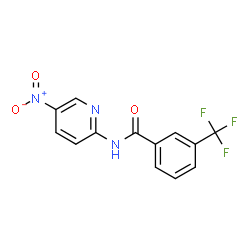 N-(5-nitro-2-pyridyl)-3-trifluoromethylbenzamide结构式