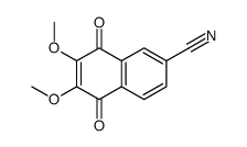 6,7-dimethoxy-5,8-dioxonaphthalene-2-carbonitrile结构式