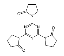 1-[4,6-bis(2-oxopyrrolidin-1-yl)-1,3,5-triazin-2-yl]pyrrolidin-2-one结构式