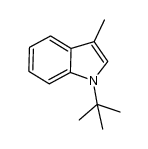 1-tert-butyl-3-methyl-1H-indole结构式