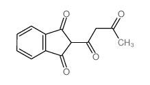 1H-Indene-1,3(2H)-dione,2-(1,3-dioxobutyl)-结构式