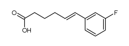 6-(3-fluorophenyl)hex-5-enoic acid Structure