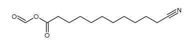 (ω-Cyan-undecansaeure)-ameisensaeure-anhydrid结构式