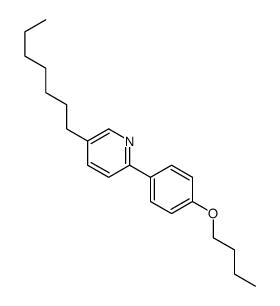 2-(4-butoxyphenyl)-5-heptylpyridine Structure