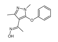 N-[1-(1,3-dimethyl-5-phenoxypyrazol-4-yl)ethylidene]hydroxylamine结构式