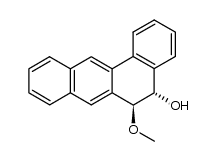 (+/-)-trans-5-hydroxy-6-methoxy-5,6-dihydrobenz[a]anthracene Structure