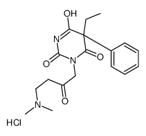 [4-(5-ethyl-2,4,6-trioxo-5-phenyl-1,3-diazinan-1-yl)-3-oxobutyl]-dimethylazanium,chloride结构式