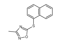 3-methyl-5-(1-naphthylthio)-1,2,4-oxadiazole Structure