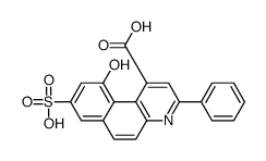 10-hydroxy-3-phenyl-8-sulfobenzo[f]quinoline-1-carboxylic acid结构式