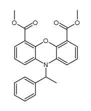 dimethyl 10-(α-methylbenzyl)phenoxazine-4,6-dicarboxylate结构式
