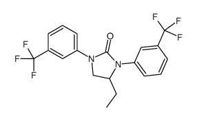 4-ethyl-1,3-bis[3-(trifluoromethyl)phenyl]imidazolidin-2-one Structure