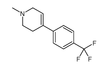 1-methyl-4-[4-(trifluoromethyl)phenyl]-3,6-dihydro-2H-pyridine Structure