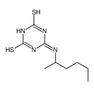 6-(hexan-2-ylamino)-1H-1,3,5-triazine-2,4-dithione结构式
