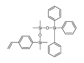 [dimethyl(triphenylsilyloxy)silyl]oxy-(4-ethenylphenyl)-dimethylsilane结构式