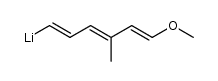 lithio-6 methyl-3 methoxy-1 hexatriene-1,3,5 Structure