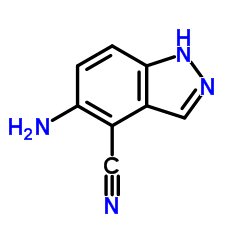 5-Amino-1H-indazole-4-carbonitrile结构式