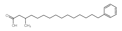 3-methyl-15-phenylpentadecanoic acid structure