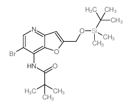 N-(6-溴-2-((叔丁基二甲基甲硅烷氧基)甲基)-呋喃[3,2-b]吡啶-7-基)新戊酰胺图片