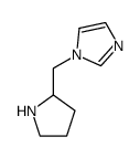 1-(pyrrolidin-2-ylmethyl)-1H-imidazole结构式