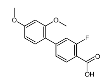 3-FLUORO-2',4'-DIMETHOXY-[1,1'-BIPHENYL]-4-CARBOXYLIC ACID结构式