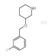 3-(3-氟-苄氧基)-哌啶盐酸盐结构式